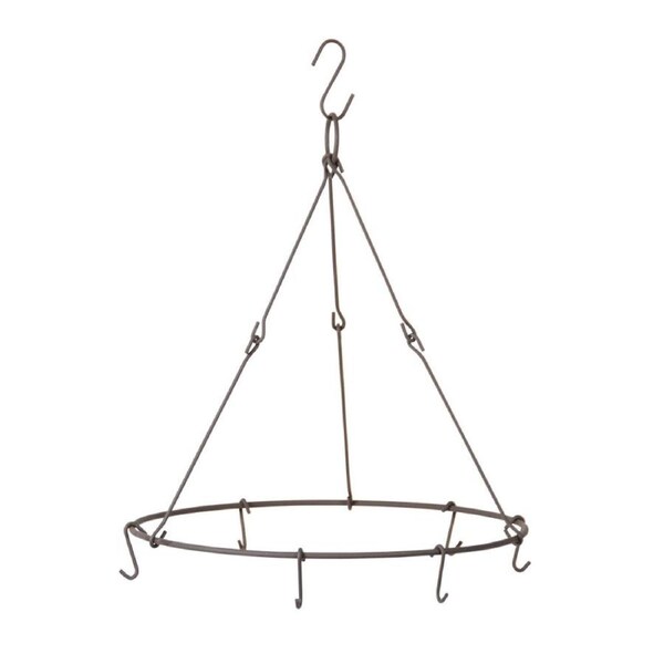 Esschert Design Metal Flower & Herb Drying Rack Kitchen Adjustable Hooks 40cm