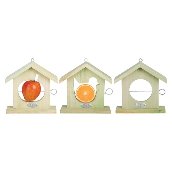 3pc Esschert Design Apple House Bird Feeder Garden & Outdoor Decor 20.2cm