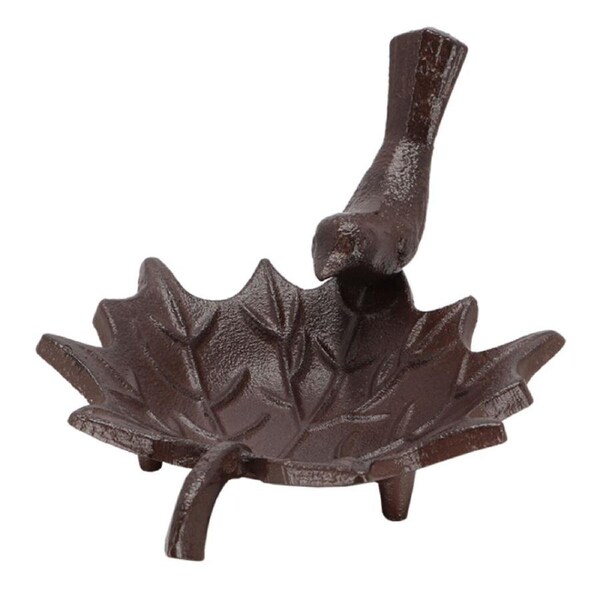 Esschert Design Cast Iron Bird Bath Small Garden & Outdoor Decor 20.3cm