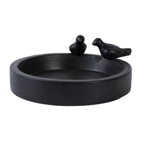 Esschert Design Terrazzo Bird Bath Round Garden & Outdoor Decor 32.8cm