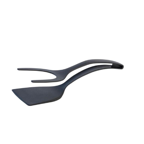 Cuisena 2-in-1 Nylon Grip & Flip Spatula Kitchen Flipper 30.5x8cm Black