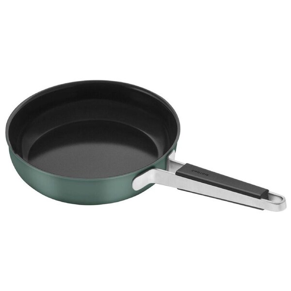 Zwilling Pure Stainless Steel Frypan Ceramic Non-Stick Coating 24cm Green