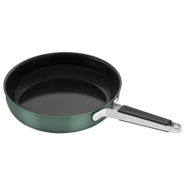 Zwilling Pure Stainless Steel Frypan Ceramic Non-Stick Coating 28cm Green