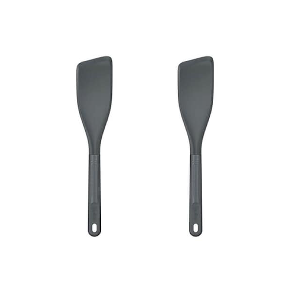 2PK Zyliss Easy Lift Turner Silicone Spatula Kitchen Utensil 6x30cm Grey