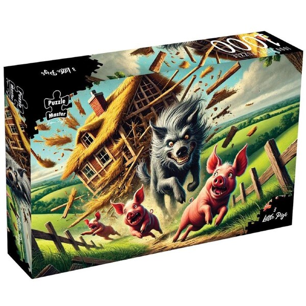 Puzzle Master - 3 Little Pigs 1000 Piece Puzzle