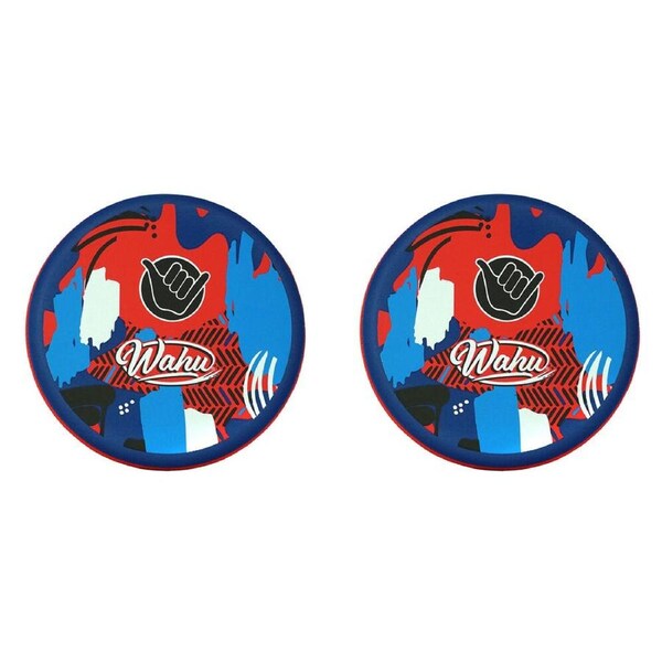 2PK Wahu Frisc Waterproof Neoprene Flying Disc Outdoor Toy Kids 6y+ Assorted