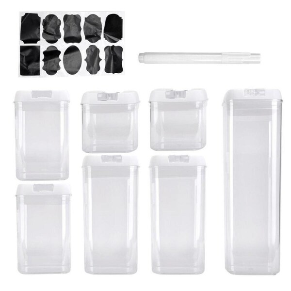 JOYBUY 7pc Kitchen Airtight Food Container Set – BPA-Free Pantry Organization