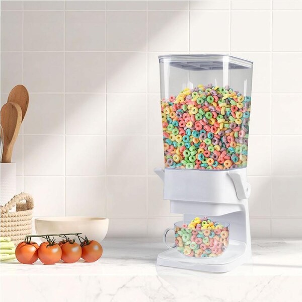 JOYBUY 5.5L Cereal Dispenser – Grain & Dry Food Storage Container, Pet Feeder