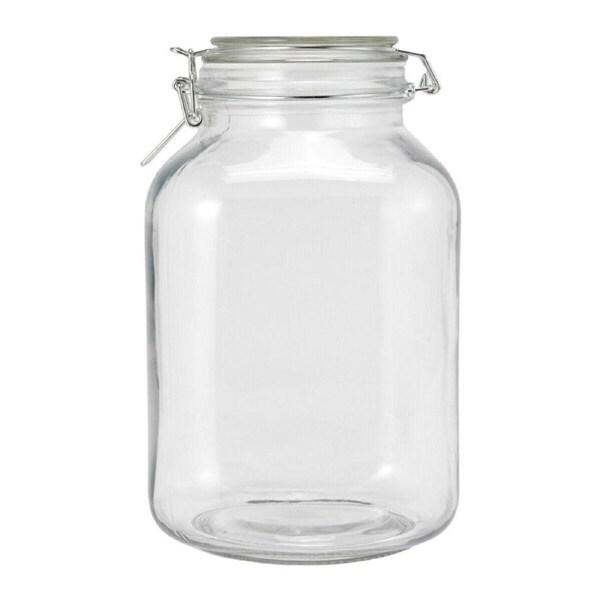 JOYBUY 3L Glass Preserving Jar – Airtight Clip-Top Lid for Food Storage