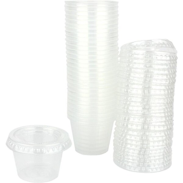 JOYBUY 30-Pack 30ml Dressing Containers – With Lids for Sauces & Condiments