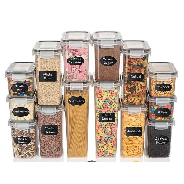 JOYBUY 14-Piece Airtight Food Container Set – For Kitchen Pantry Organization