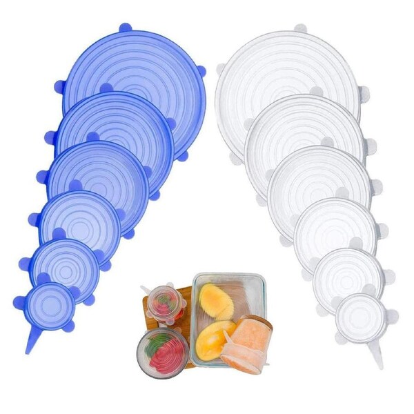 JOYBUY Reusable Silicone Food Covers – Stretch Lids for Fresh-Keeping & Sealing