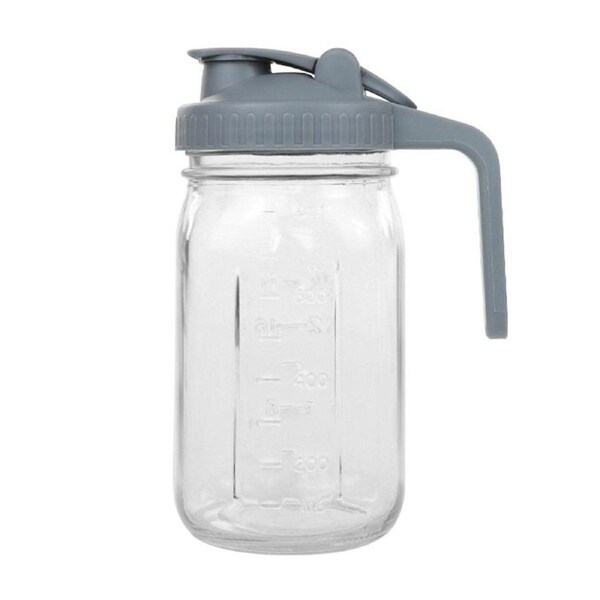 JOYBUY Airtight Glass Jar with Handle for Drinks/Storage
