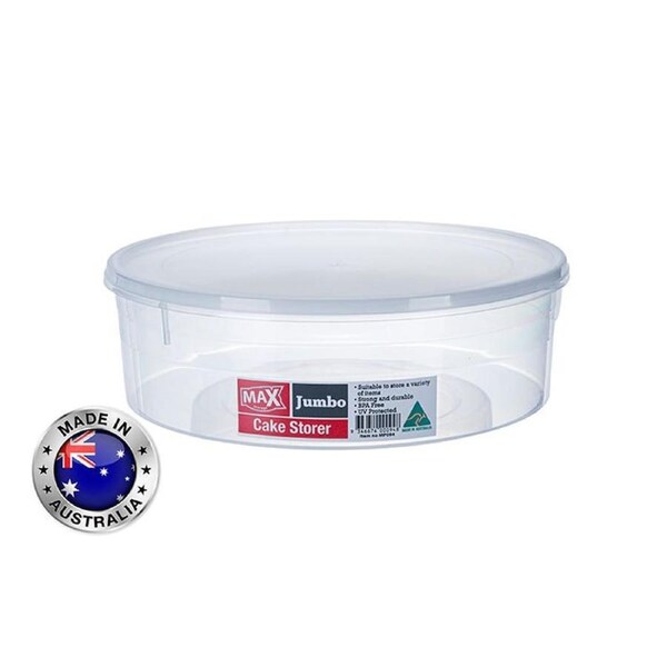 JOYBUY 5x 28cm Round Cake Storers – Plastic Cupcake Boxes with Lids