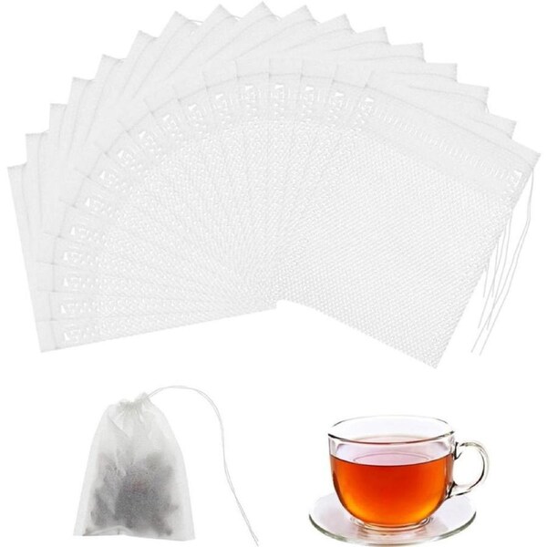 JOYBUY 300pcs YEESON Disposable Tea Filter Bags – Cotton Drawstring Sachets