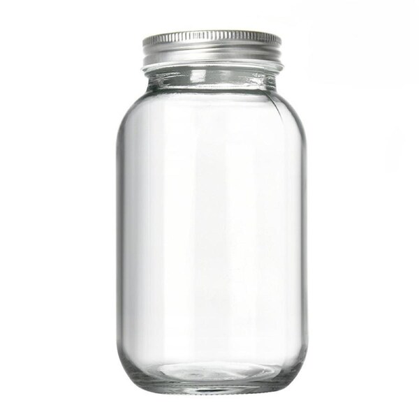 JOYBUY Large Size Glass Jar Set – 4×1L & 1×0.5L Airtight Kitchen Food Storage Containers