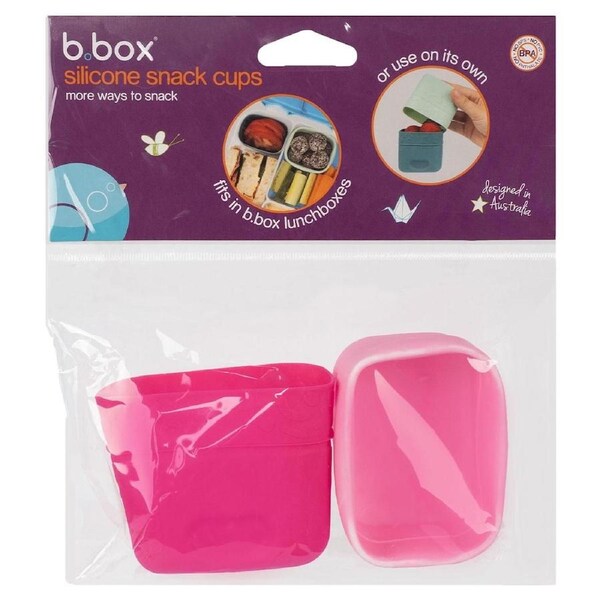 JOYBUY B.Box Silicone Snack Cups – 2-Pack Berry Color