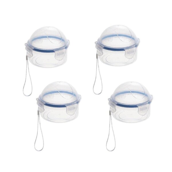 JOYBUY 4pcs Reusable Clear Food Saver Boxes – Tomato, Garlic, Onion, Lemon Keepers