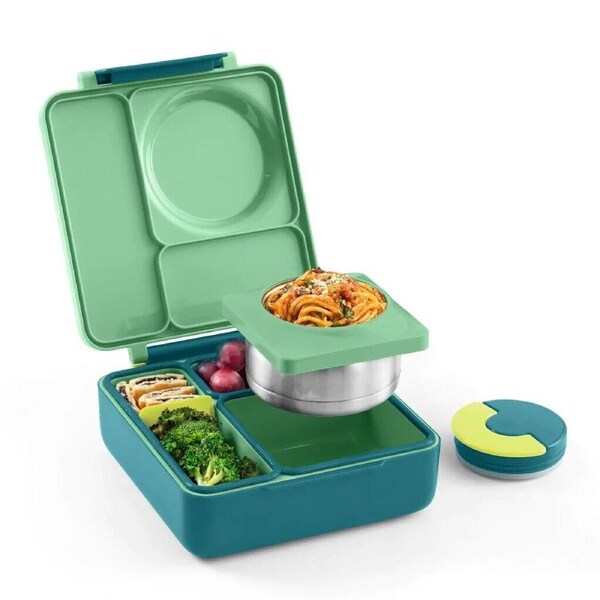 JOYBUY OmieBox Bento Lunch Box – Hot & Cold Food Storage, Meadow Design
