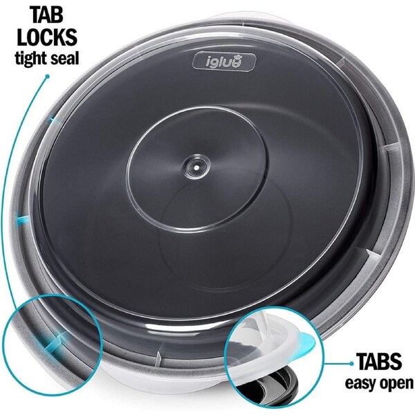 JOYBUY 10x Round Salad Bowls – Reusable Meal Prep Containers with Compartments