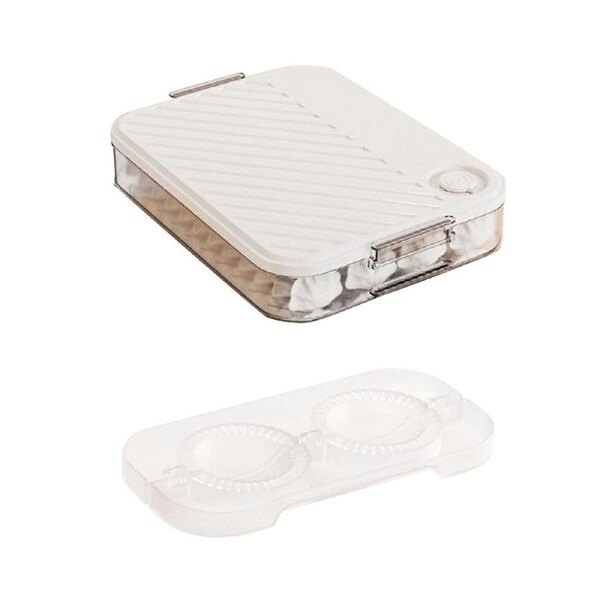 JOYBUY White Dumpling Storage Box – Sealed Fresh-Keeping Food Container