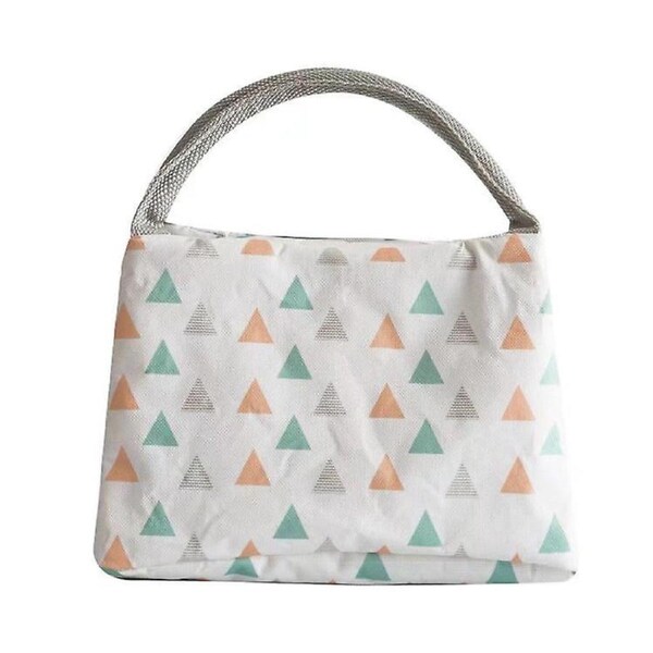 JOYBUY White Thick Waterproof Bento Bag – With Rice Pocket (22.5×15×15cm)