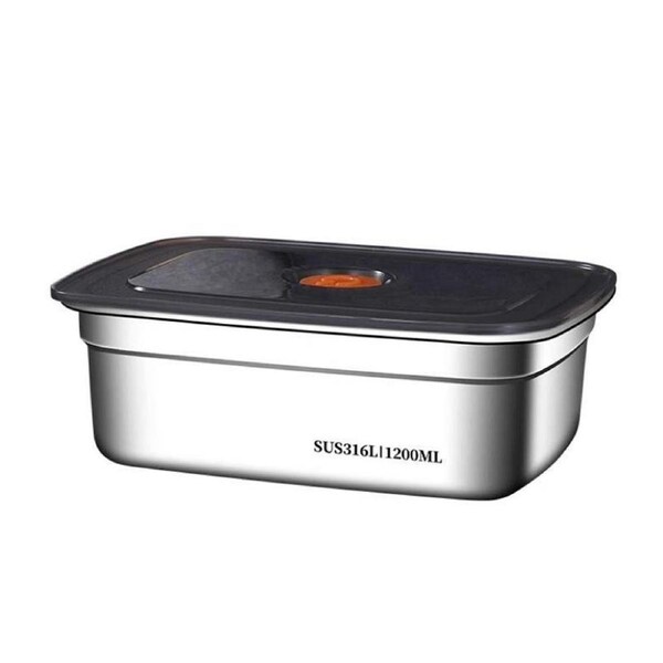 JOYBUY 1200ml Stainless Steel Insulated Bento Box – Heatable Storage with Lid