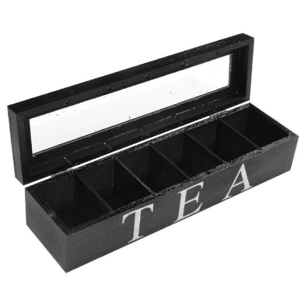 JOYBUY Coffee and Tea Storage Box – With Lid for Kitchen Cabinet Organization