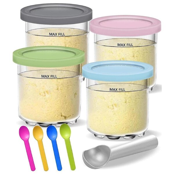 JOYBUY 4-Pack Creami Pints and Lids – Ice Cream Containers NC299AMZ Set