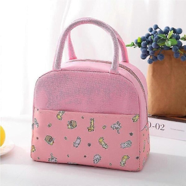 JOYBUY Large Portable Bento Lunch Bag – With Rice Pocket, Insulated Carrier