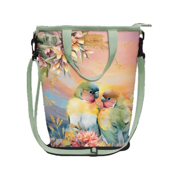 JOYBUY Lisa Pollock Champagne Cooler Bag – Sunset Love Birds Design