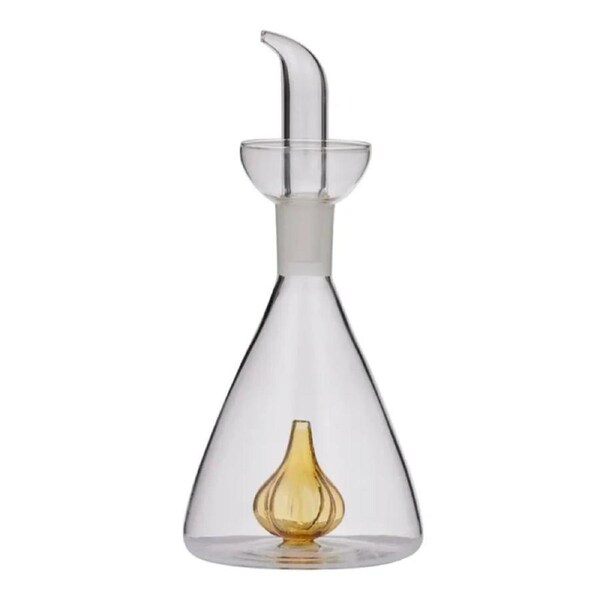 JOYBUY Coast to Coast Amber Garlic Oil Glass Bottle – 9×20cm