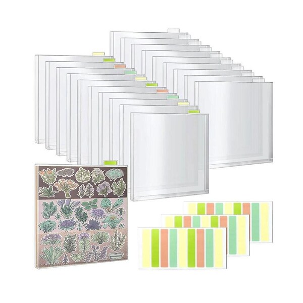JOYBUY 20-Pack Scrapbook Paper Storage Organizer – 1.2in Expansion for Craft & Vinyl