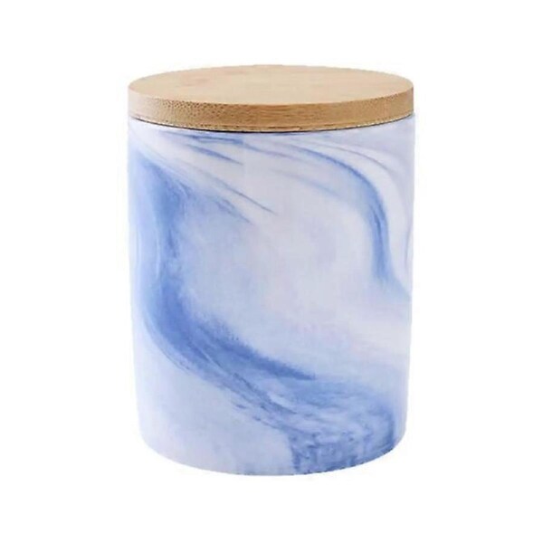 JOYBUY Ceramic and Wood Dog Snack Jar – Pet Biscuit Canister (Style 6)