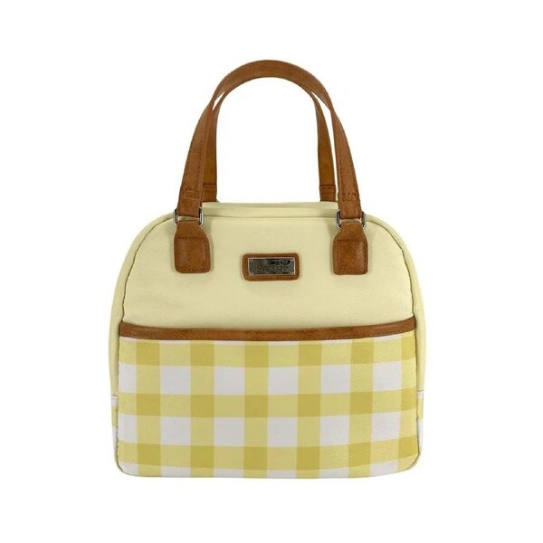 JOYBUY Insulated Cali Lunch Bag – Daffodil Gingham Pattern