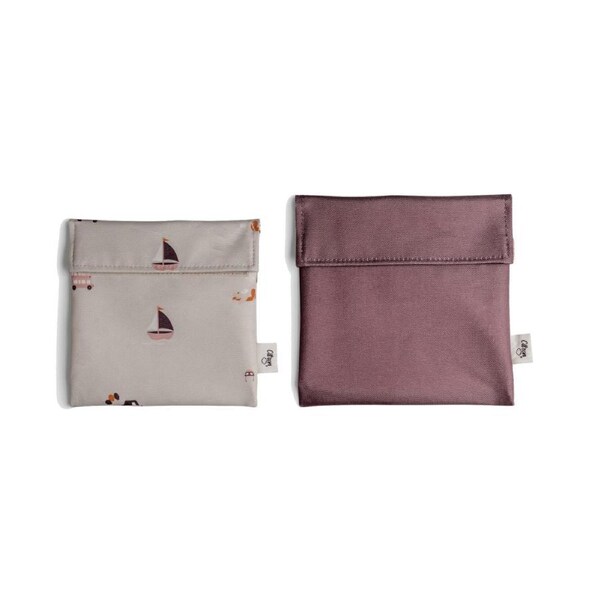 JOYBUY Set of 2 Reusable Sandwich Bags – Vehicles & Plum Designs