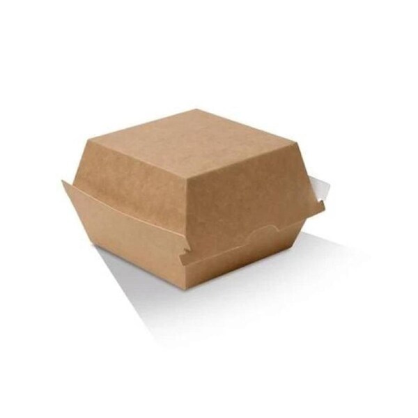 JOYBUY 250pcs Kraft Burger Boxes - Disposable Bulk Takeaway Party Box