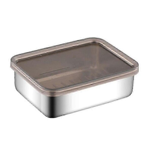 JOYBUY Stainless Steel Cheese & Deli Meat Container - Fridge Organizer Box with Elevated Base
