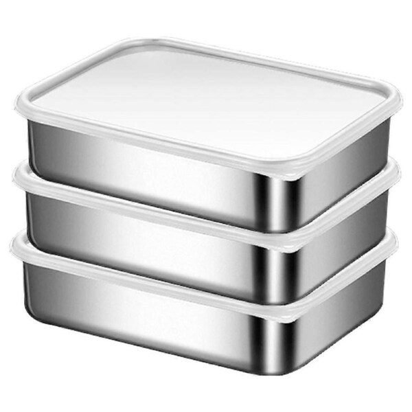 JOYBUY Stainless Steel Bento Box Set - Leakproof Food Storage Containers with Silicone Lid