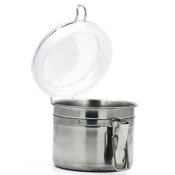 JOYBUY Stainless Steel Food Storage Canister - Sugar Tea Coffee Container with Clear Lid and Latch