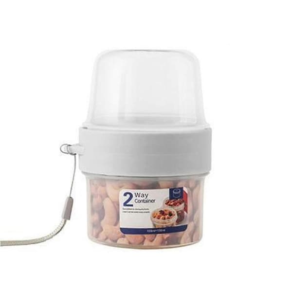 JOYBUY Large Double Salad Container - Yogurt Cup Sealer with Lanyard, 150ml + 150ml