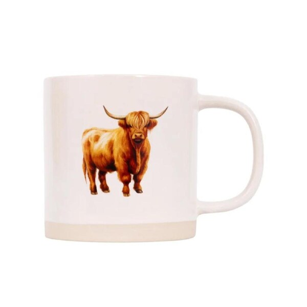 Splosh Rustic Meadow Mug - Highland Cow