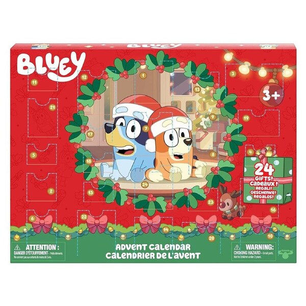 Bluey Mini Figures Surprise Advent Calendar Pack Collectible Toy