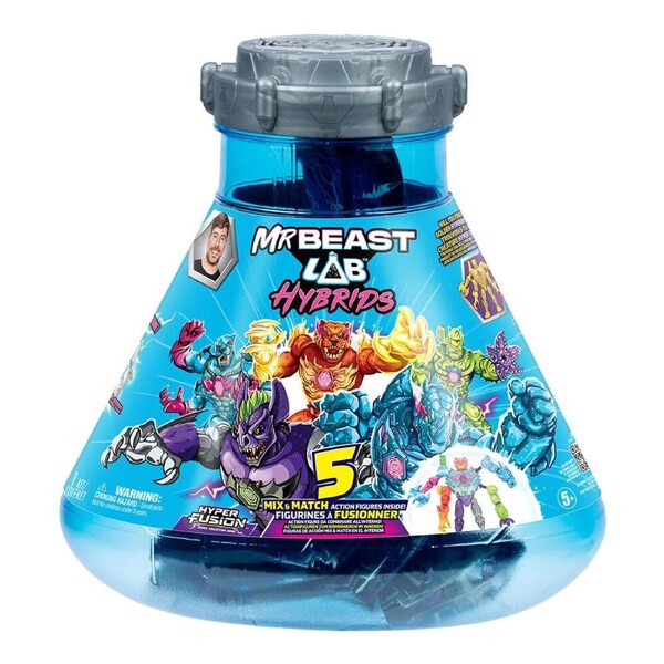MrBeast Lab Hybrids Hyper Fusion Mix & Match Action Figure Toys