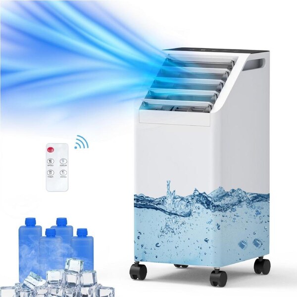 ADVWIN Evaporative Air Cooler, 3 in 1 Portable Air Cooler Fan with 4L Water Tank for Bedroom Home Office