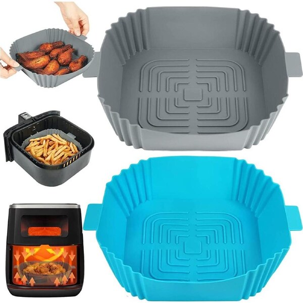 JOYBUY 2Pcs Silicone Air Fryer Liners - Food Safe Oven Accessories