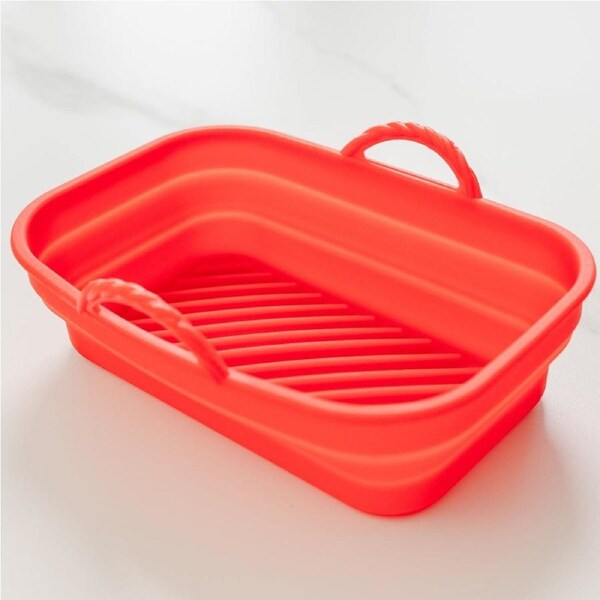 JOYBUY Collapsible Silicone Air Fryer Oven Microwave Liner Rectangle
