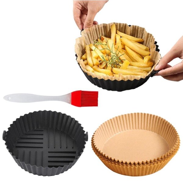 JOYBUY 102 Pcs Set Air Fryer Baking Accessories with Silicone Tray and Brush