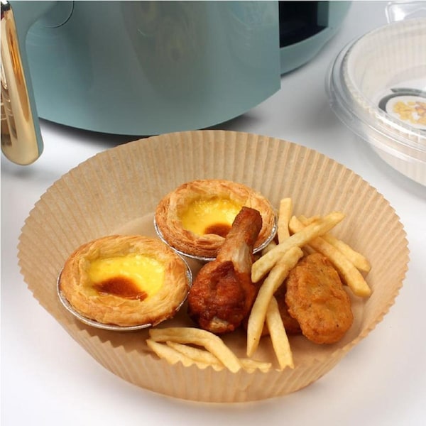 JOYBUY 60Pcs/120pcs/240pcs Multipurpose Non-Stick Air Fryer Paper Bowl