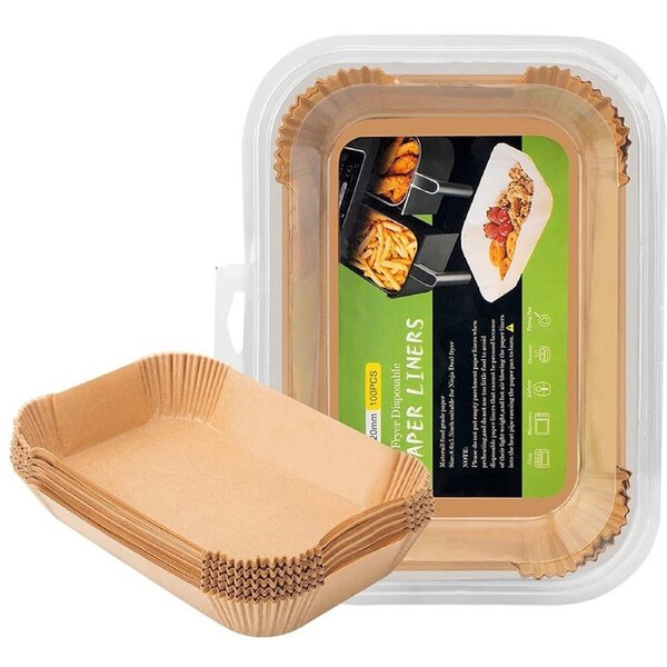 JOYBUY 50/100PCS Air Fryer Liners Rectangle Disposable Papers Liner